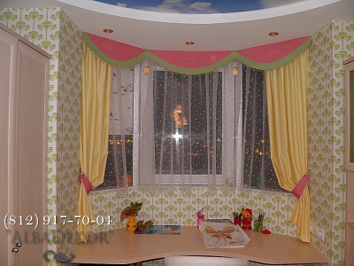 Дизайн штор для детской комнаты